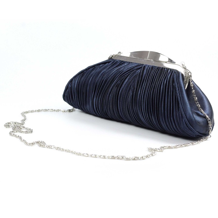 Handbags Lunar | Sienna Ii Navy Clutch Bag