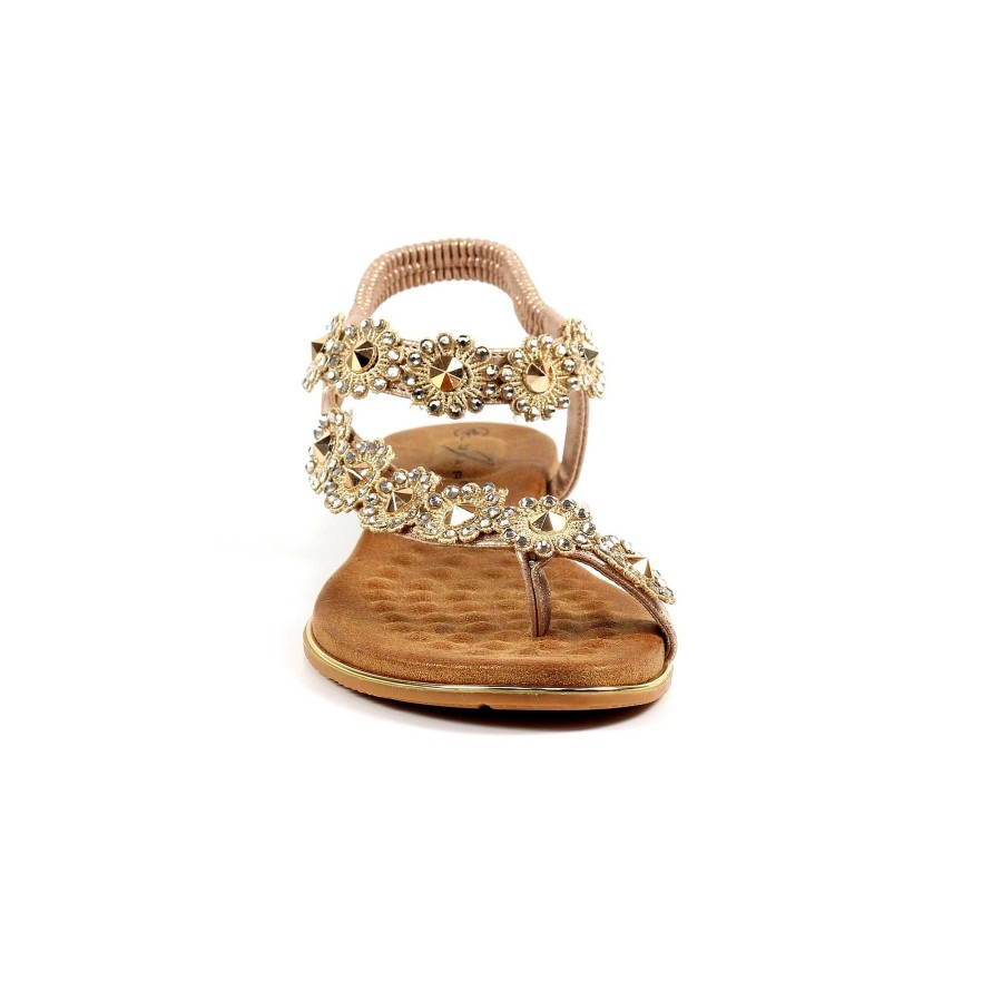 Sandals Lunar | Charlotte Ii Rose Gold Sandal