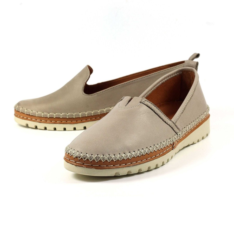 Shoes Lunar | Kenley Stone Leather Shoe