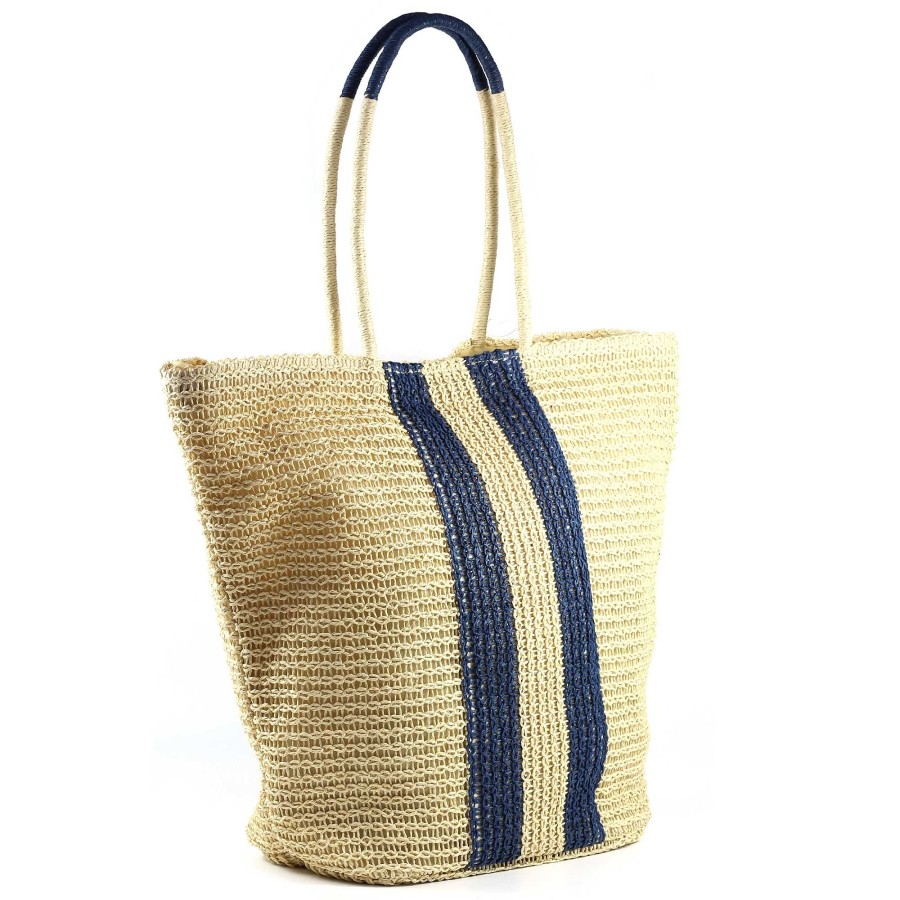 Handbags Lunar | Magdalene Double Stripe Beach Bag