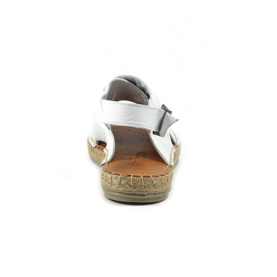 Sandals Lunar | Mercy White Leather Sandal