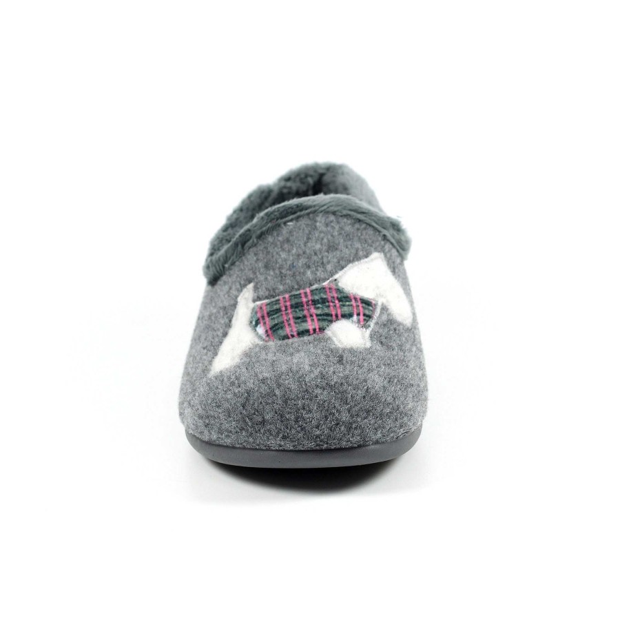 Slippers Lunar | Monique Scottie Slipper Grey