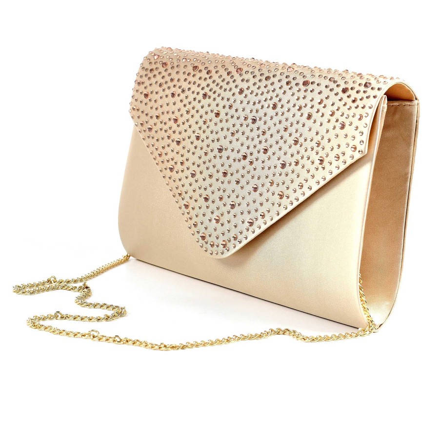 Handbags Lunar | Lunar Arabella Champagne Bag