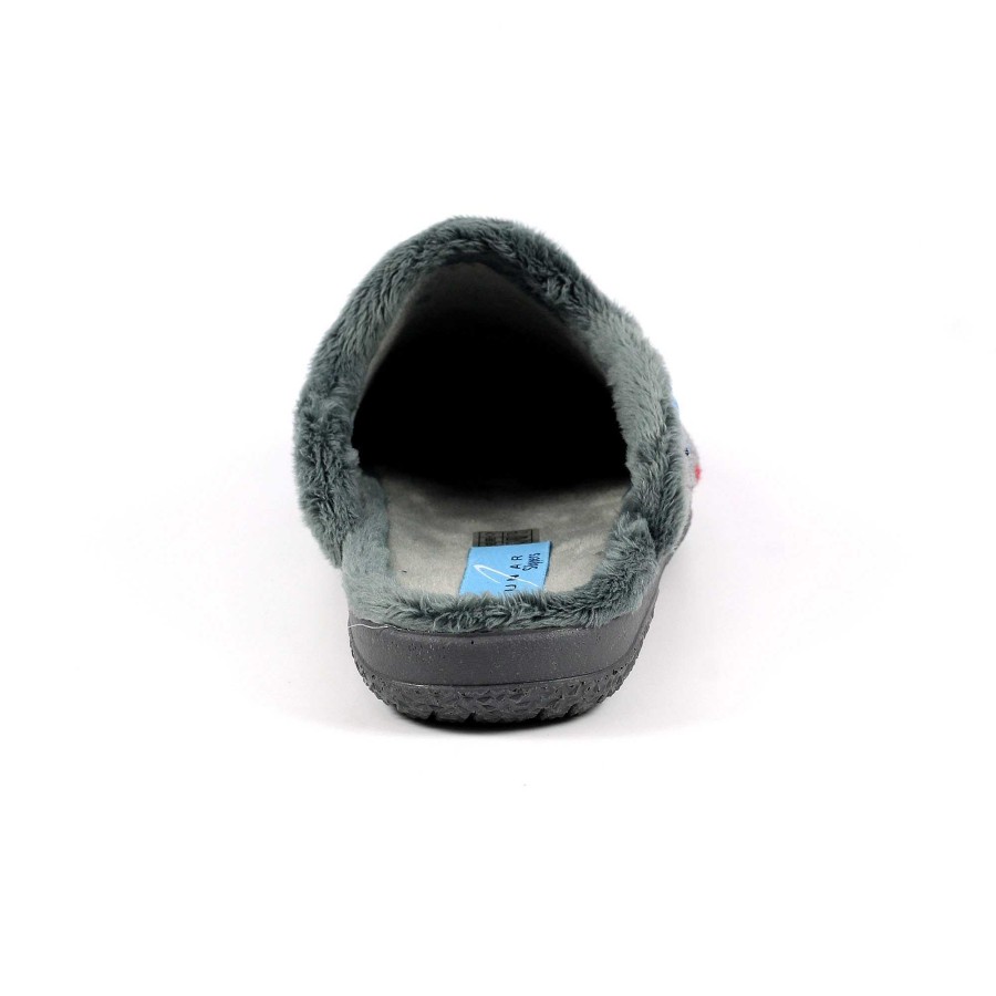 Slippers Lunar | Bruna Grey Mule Slipper