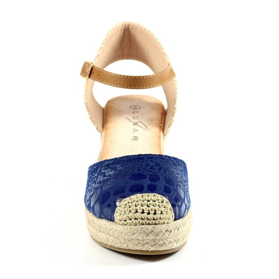 Sandals Lunar | Lunar Craster Blue Wedge