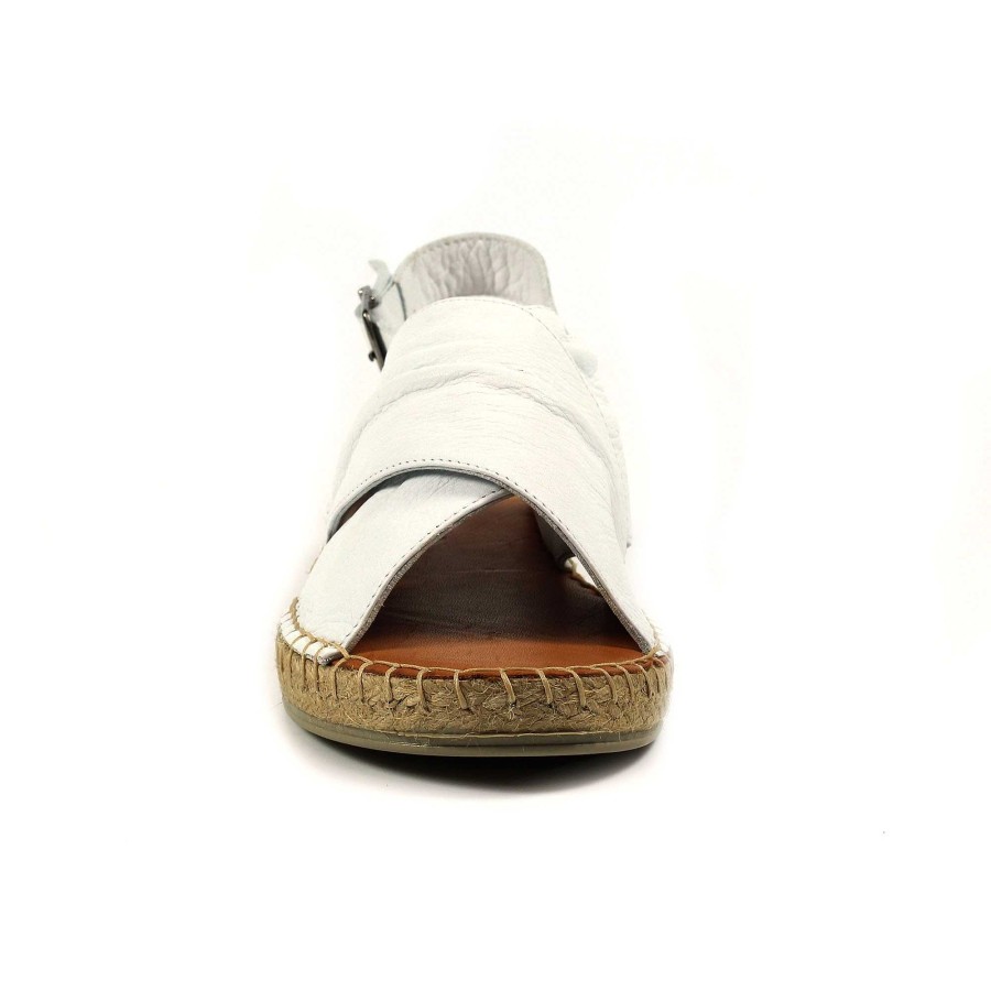 Sandals Lunar | Mercy White Leather Sandal