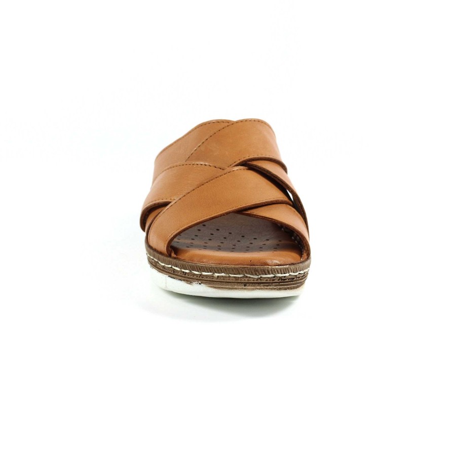 Sandals Lunar | Gwen Tan Leather Sandal