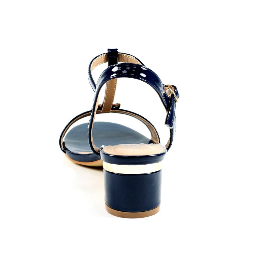 Shoes Lunar | Blaze Navy Patent Sandal