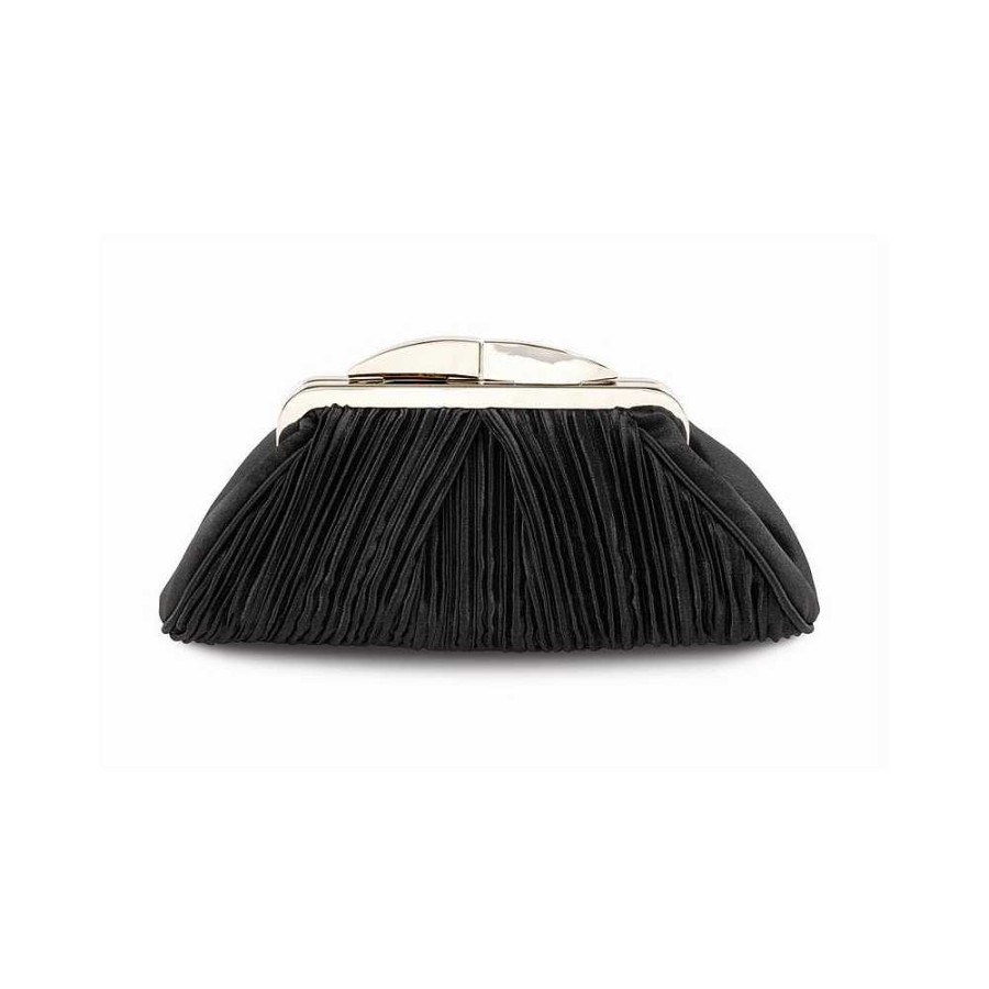 Handbags Lunar | Sienna Ii Black Clutch Bag