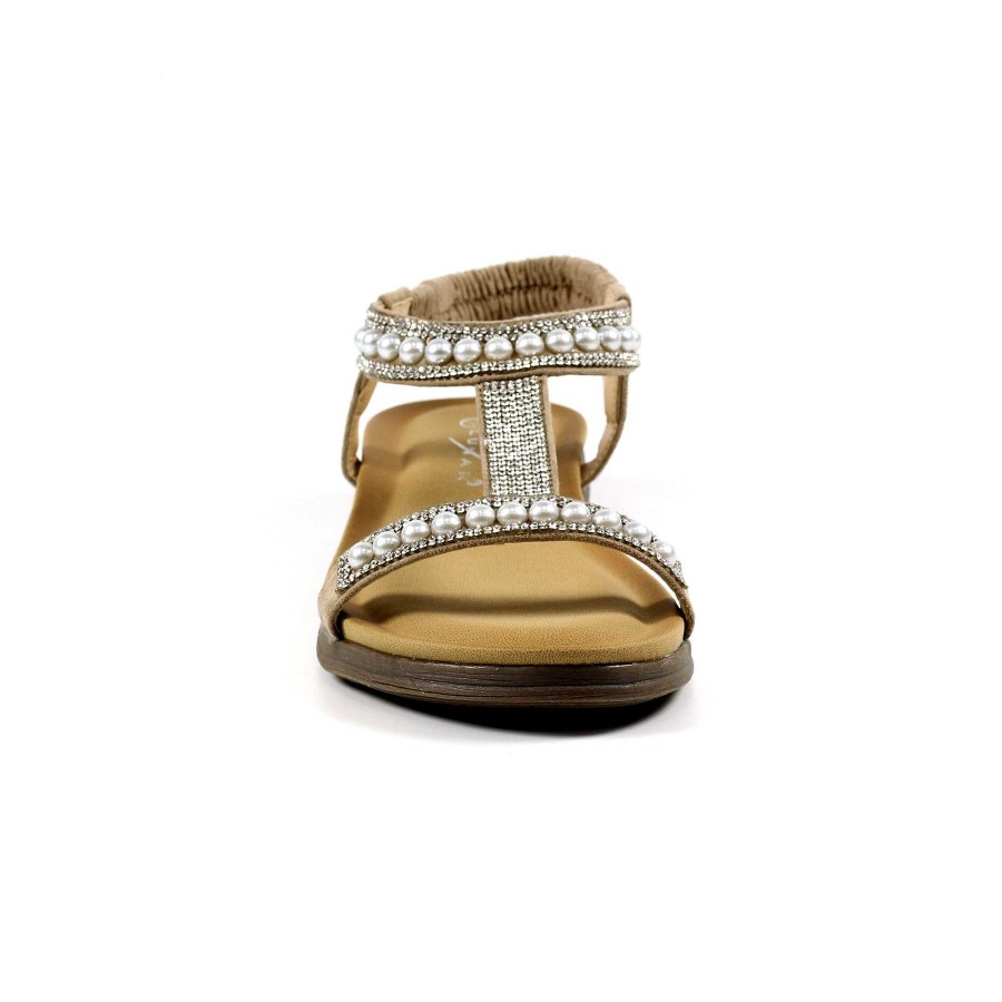 Sandals Lunar | Tancy Beige Pearl Sandal