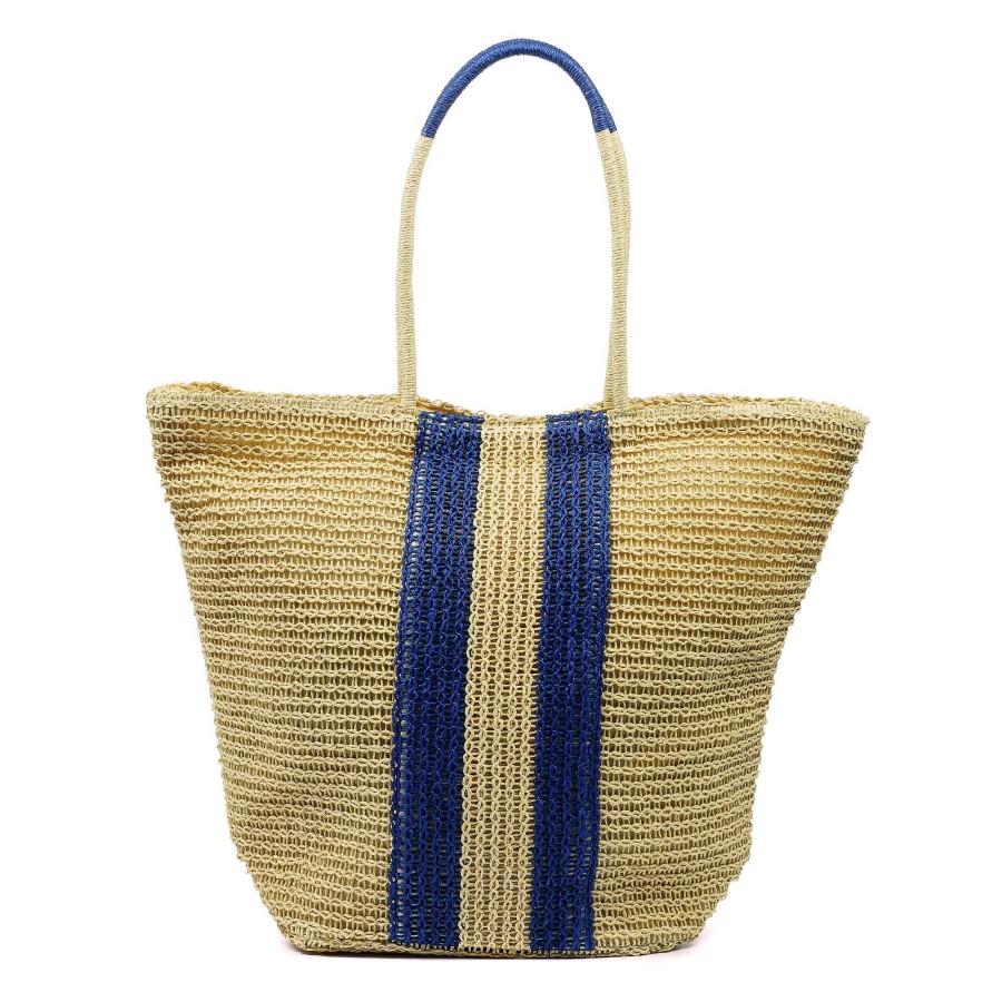 Handbags Lunar | Magdalene Double Stripe Beach Bag