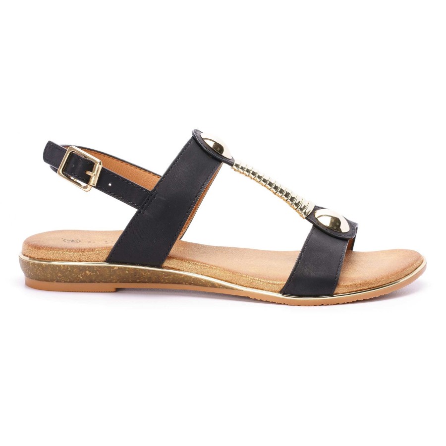 Sandals Lunar | Renoir Black Sandal