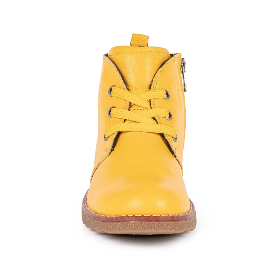 Boots Lunar | Claire Yellow Leather Ankle Boot