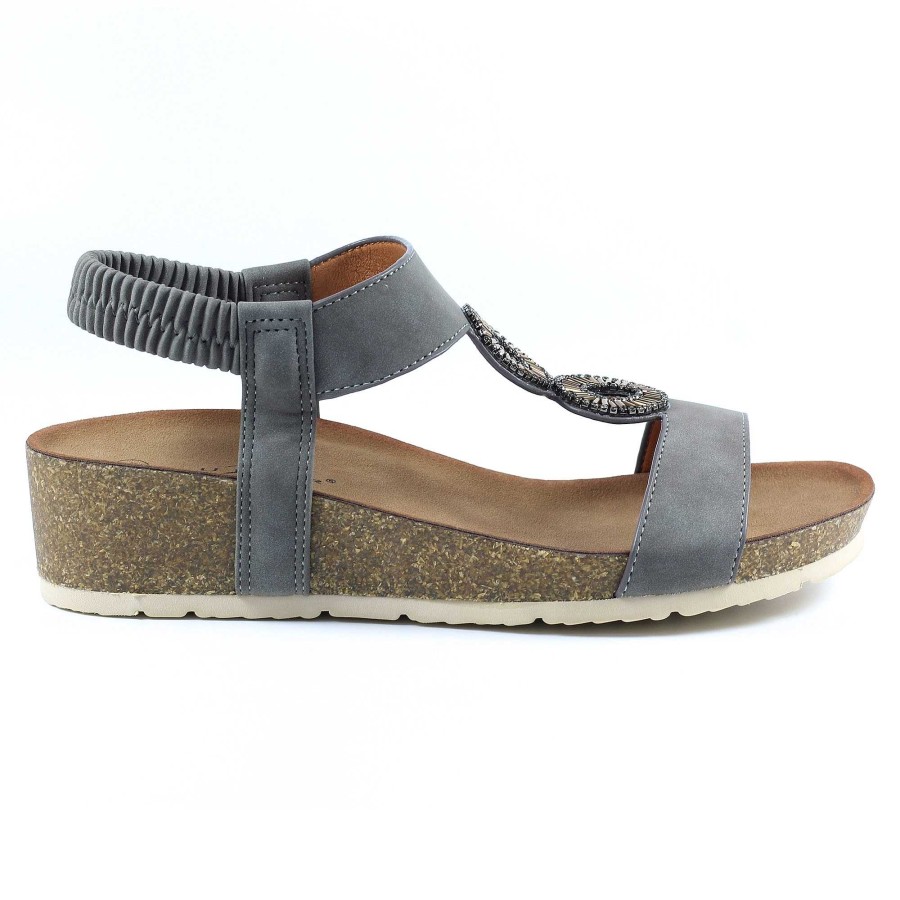 Sandals Lunar | Barwell Grey Sandal