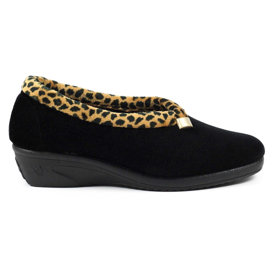 Slippers Lunar | Paloma Leopard Trim Slipper