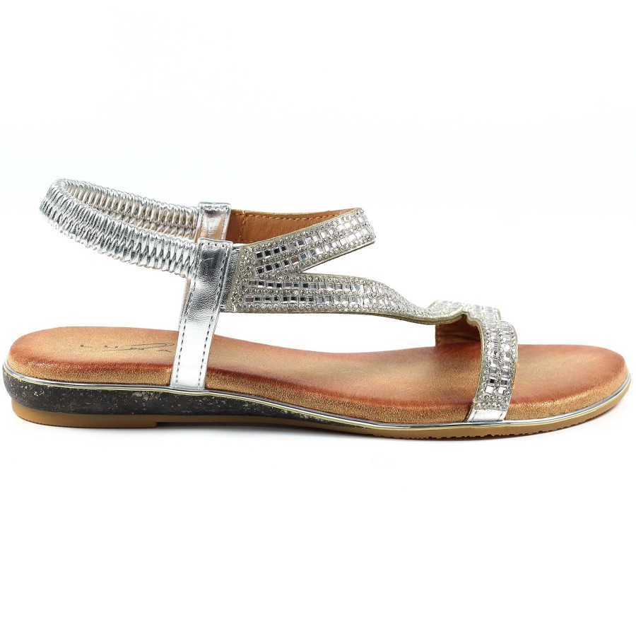 Sandals Lunar | Blaise Ii Silver Sandal