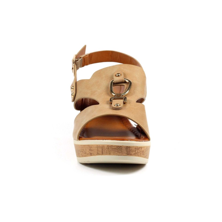 Sandals Lunar | Ambrosia Beige Wedge Sandal