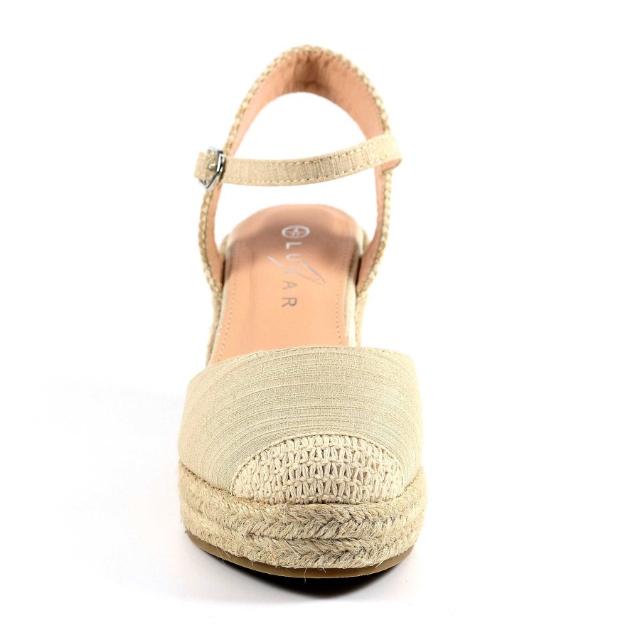 Sandals Lunar | Lunar Corbridge Beige Wedge