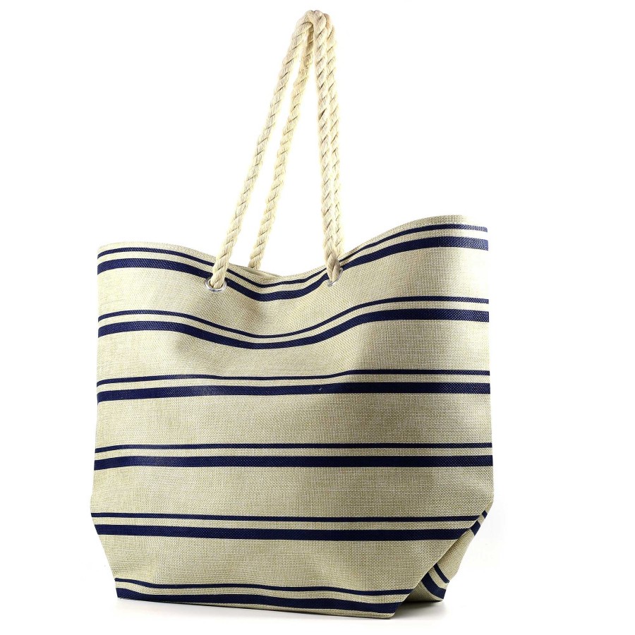 Handbags Lunar | Cadence Multi Navy Beach Bag