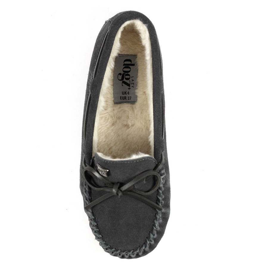 Slippers Lunar | Lazy Dogz Portree Grey Slipper